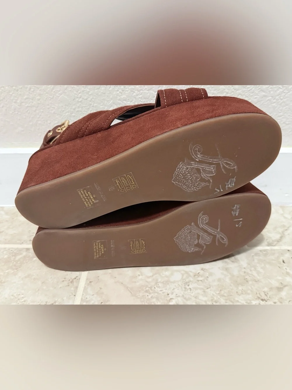 Free People Women's Beach Party Platform Sandals In Cathay Spice Suede